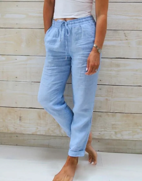 Chelsea™- Stretchy linen pants