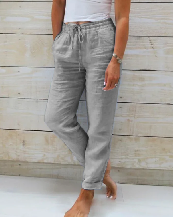 Chelsea™- Stretchy linen pants