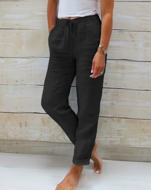 Chelsea™- Stretchy linen pants