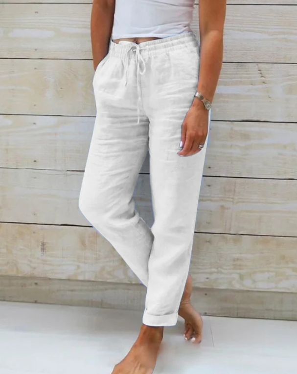 Chelsea™- Stretchy linen pants